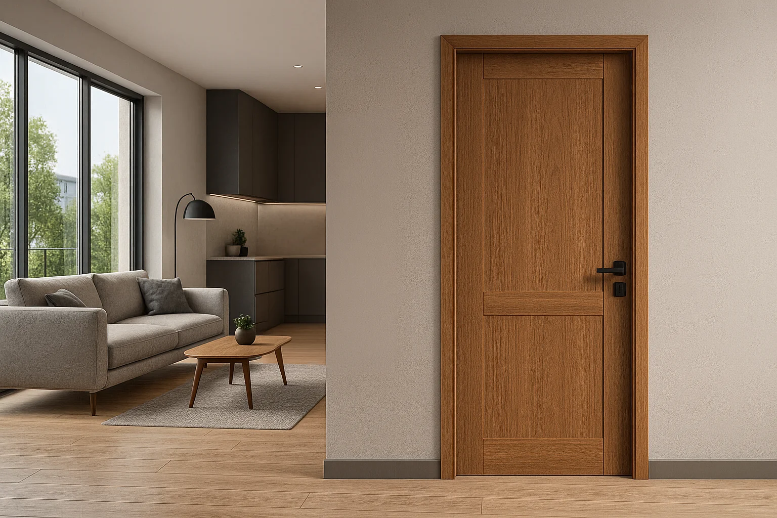 Modern home with WudGres doors